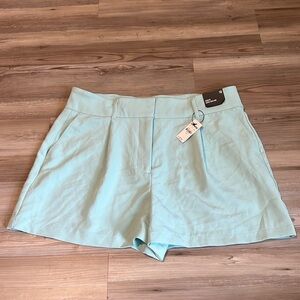 Express High Waist Mint Shorts